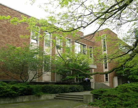 Mechanical Engineering building and landscaping