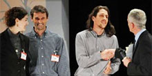Bethany Weeks, Matt Rogge, and Brandon Bowman accept the 3D4D Challenge prize