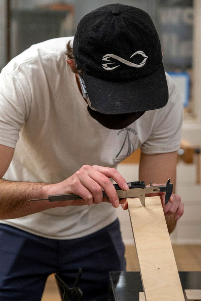 Student building a prototype