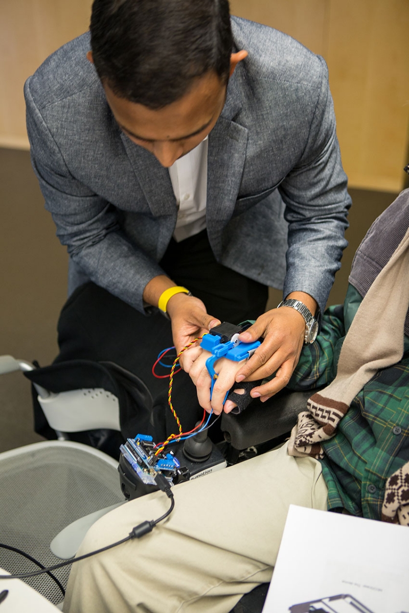 Gaurav Mukherjee adjusting device for a user