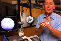 still shot of Richard Johnston endoscope video