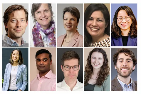 Collage of people's headshots