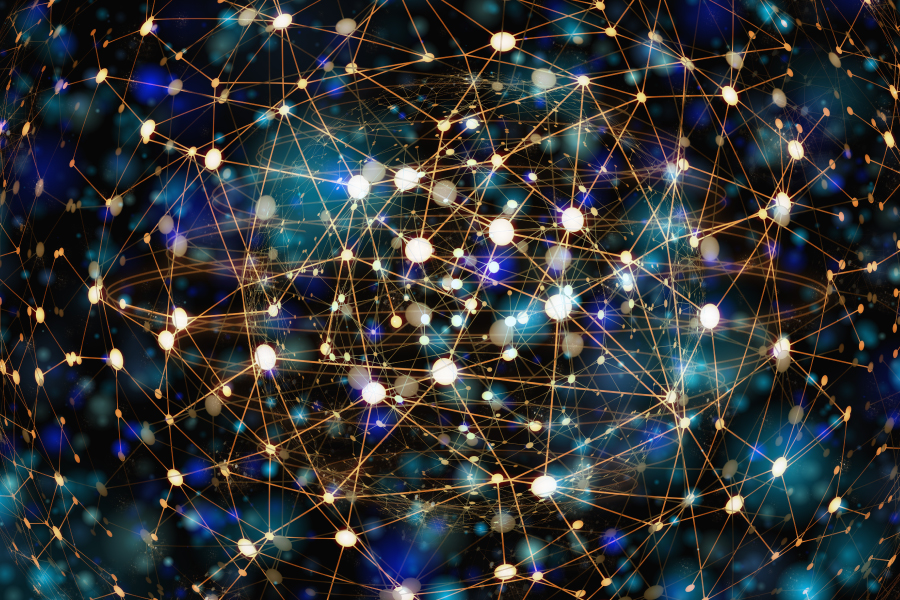 Abstract image of a network