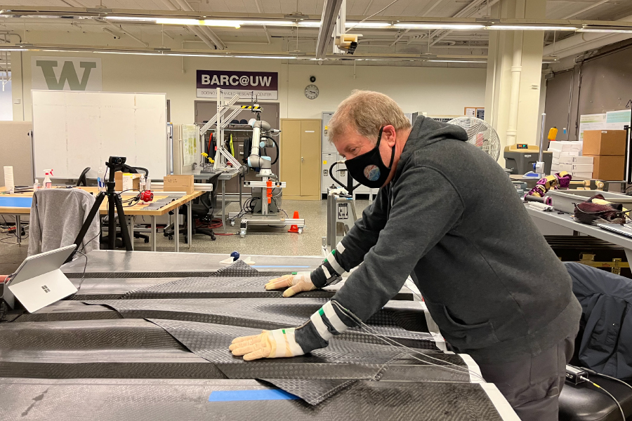 Male technician working in a lab