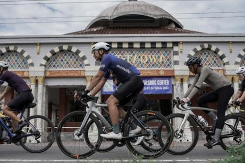 Cyclists on the street