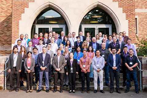 A group photo of UW faculty and composites industry representatives.