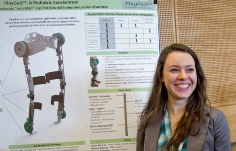 Jessica Zistatsis with device poster