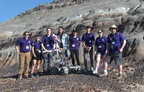 Group photo of Husky Robotics team