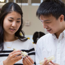 Two students talking